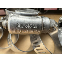 хомут перфорований черв'яковий з прокладкою Lined Ideal 67M Series 16-25